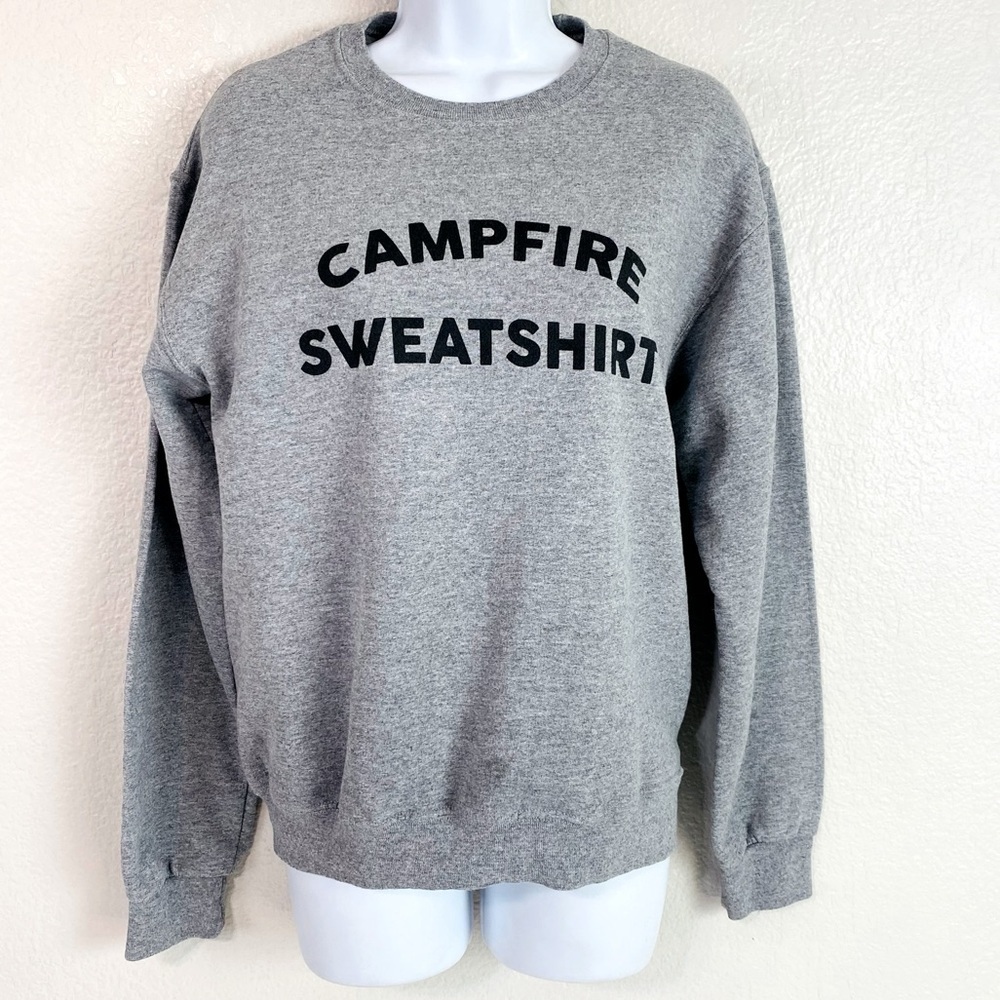 Jerzees Nublend Grey Campfire Sweatshirt Size S